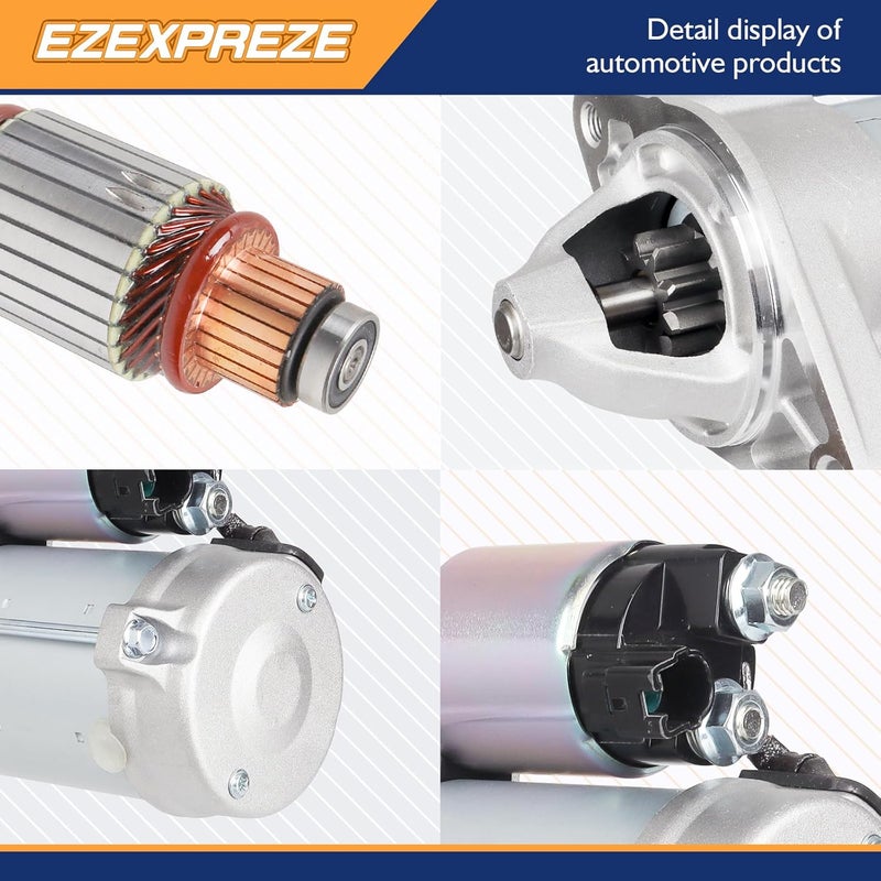 E EZEXPREZE محرك بدء تشغيل Ezexpreze 19049N متوافق مع بونتياك فايب 2009-2010، تويوتا كورولا 2009-2013، ماتريكس 2009-2014 L4 1.8L 1.6kw 9 أسنان CW استبدال# 428000-4300 428000-4590 428000-4591 28100-0T050 - Image 4